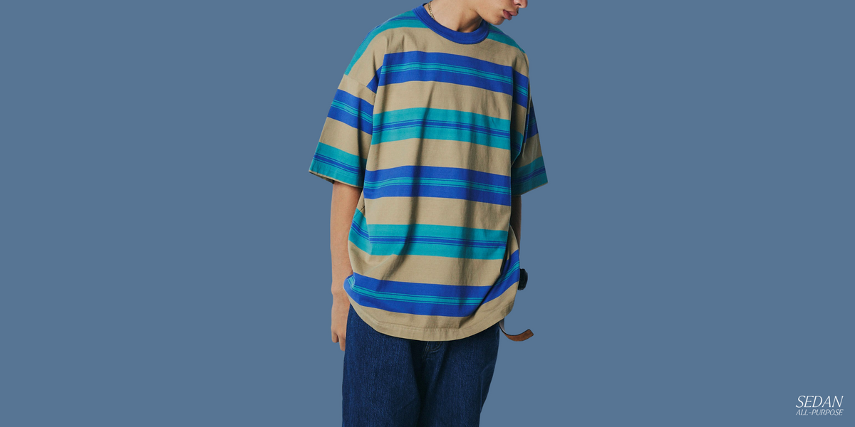 Wide Striped S/S Big Tee – SEDAN ALL-PURPOSE ONLINE STORE