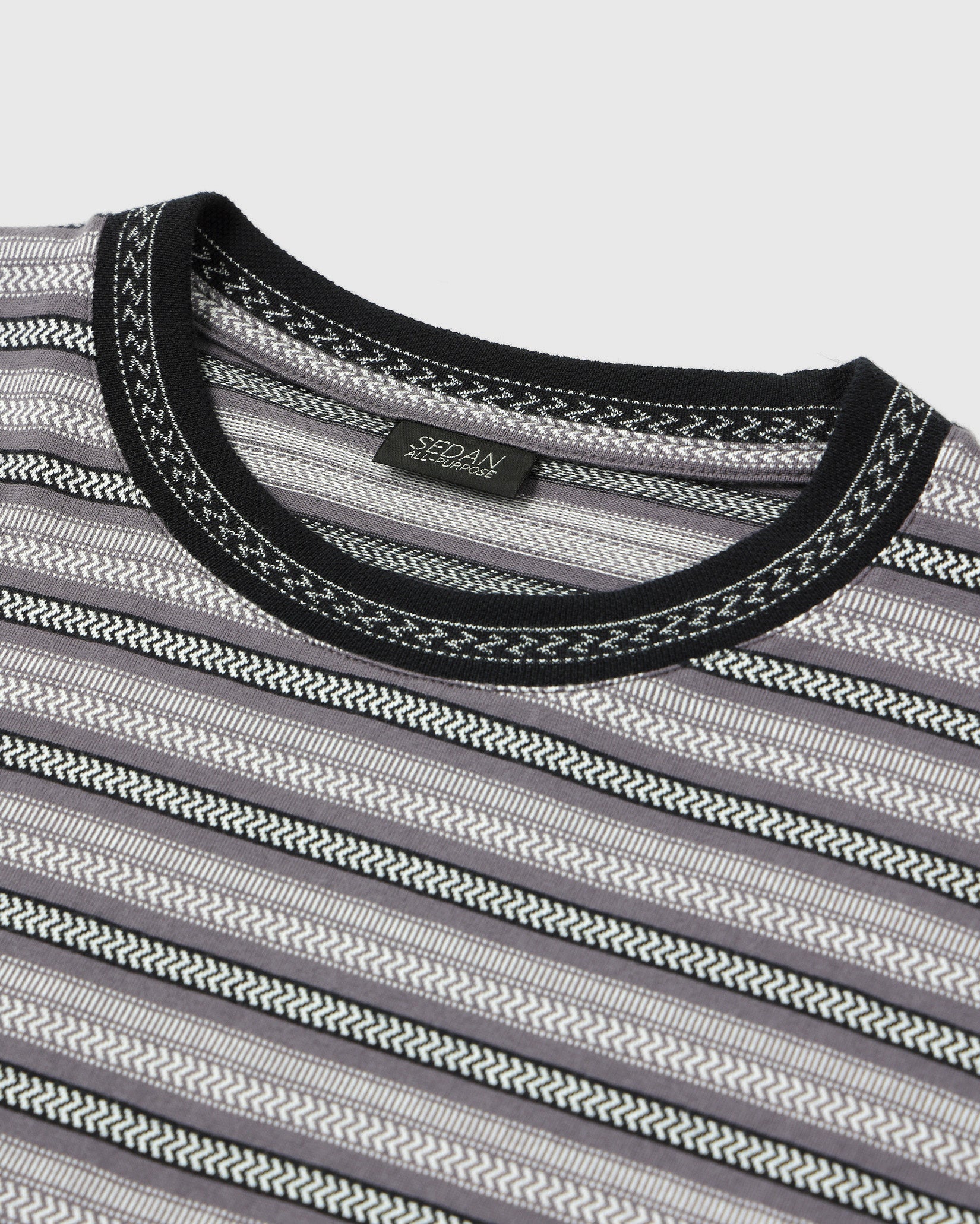 Jacquard Striped S/S Tee – SEDAN ALL-PURPOSE ONLINE STORE