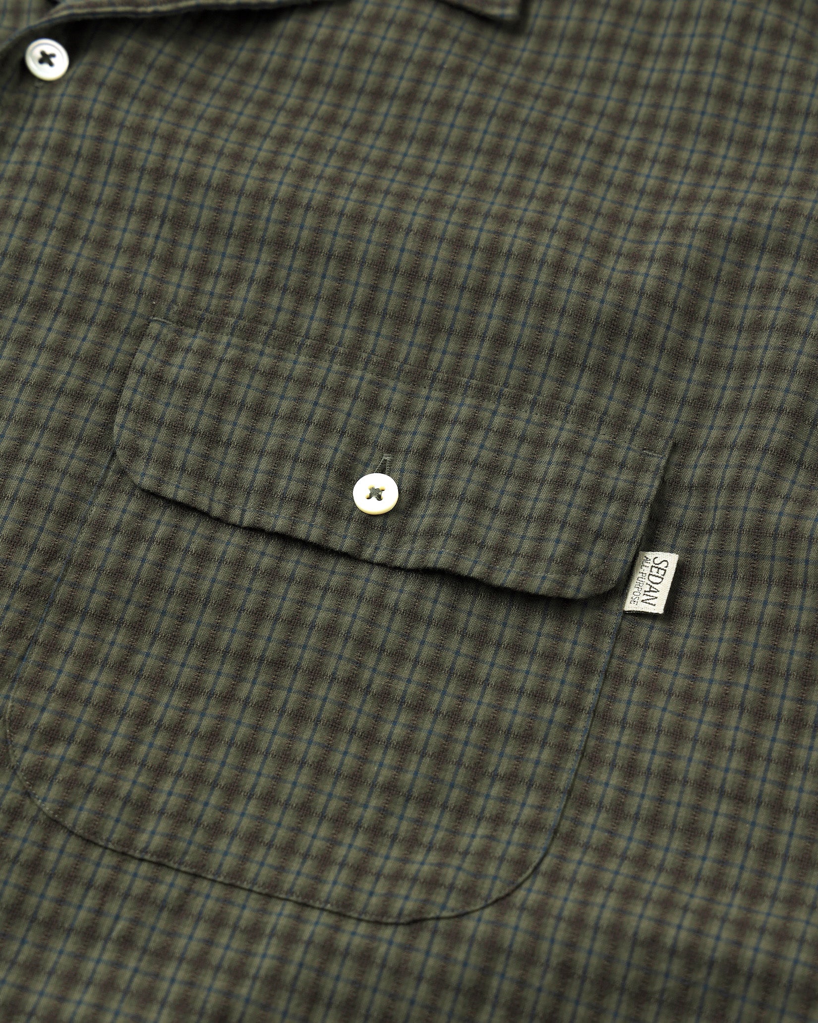 Dobby Plaid Open Collar S/S Shirt – SEDAN ALL-PURPOSE ONLINE STORE