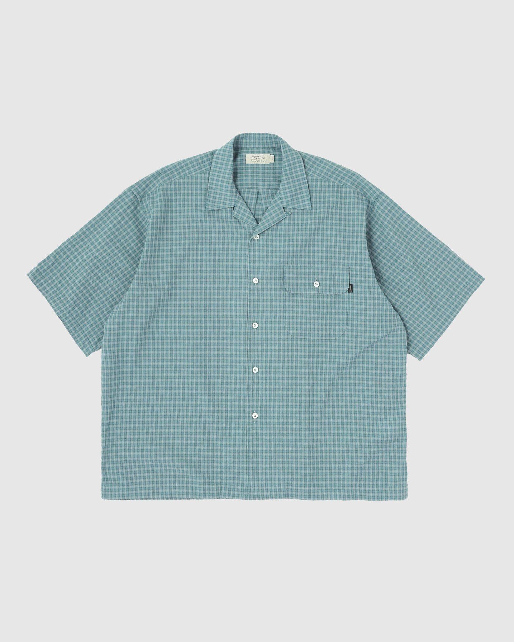 Dobby Plaid Open Collar S/S Shirt – SEDAN ALL-PURPOSE ONLINE STORE